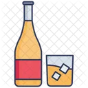 Juice Bottle Juice Glass Icon