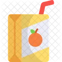 Juice Box Orange Juice Beverage Icon