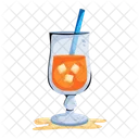 Refreshing Drink Juice Glass Chilled Drink Icon