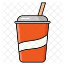 Juice Straw Drink Icon