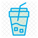 Juice Glass Disposable Glass Drink Icon