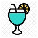 Juice Glass Soda Lemon Icon