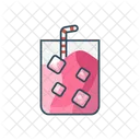 Juice Straw Drink Icon