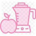 Juice Machine Duotone Line Icon Icon