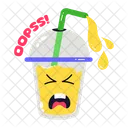 Juice Spill Drink Spill Oops Icon
