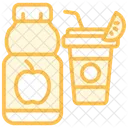 Juices Duotone Line Icon Icon