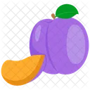 Juicy Plum Fresh Plum Ripe Plum Icon