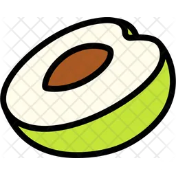 Jujube Half Cut  Icon