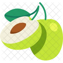 Jujube With Half Cut  Icon