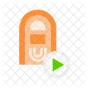 Jukebox Virar Tocar Ícone