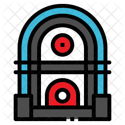 Download Free Jukebox Colored Outline Icon Available In Svg Png Eps Ai Icon Fonts