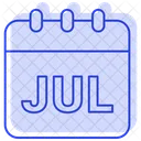 Juli Winter Monat Symbol