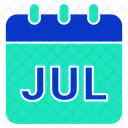 Juli Sommer Monat Symbol