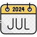 July Calendar 2024 Icon