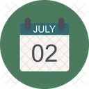 July Calendar Date Icon