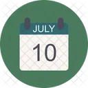 July Calendar Date Icon