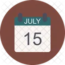 July Calendar Date Icon