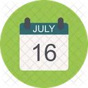 July Calendar Date Icon