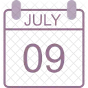 July Calendar Date Icon