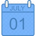 July Day Calendar Icon