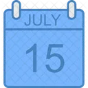 July Day Calendar Icon