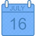 July Day Calendar Icon