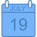 July Day Calendar Icon