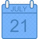 July Day Calendar Icon