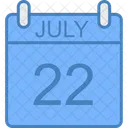 July Day Calendar Icon