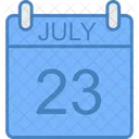 July Day Calendar Icon