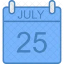 July Day Calendar Icon