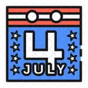 July United States America Icon