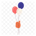 July 4th balloons holding  Icon