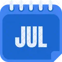 July Jul Month Of July Icon
