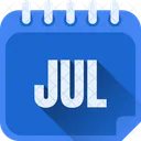 July Jul Month Of July Icon