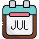 July Time Minute Icon