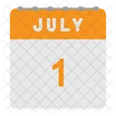July calendar  Icon