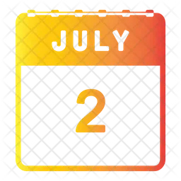 July Calendar-  Icon