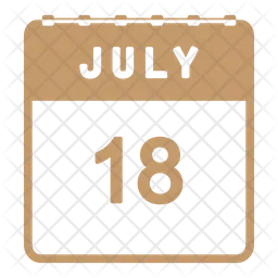 July Calendar  Icon