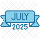 July Calendar Time Icon