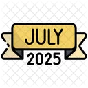 July Calendar Time Icon