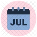 July Summer Month Icon