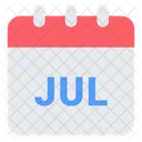 July Summer Month Icon