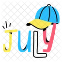 Month July Month Independence Month Icon