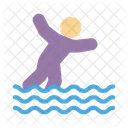 Jump Water Swimming Icon