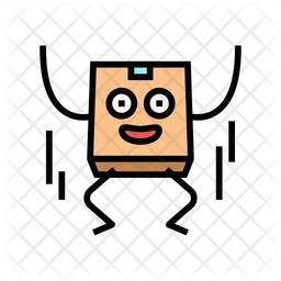 Jump Cardboard  Icon