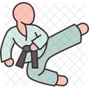 Jump Kicks Martial Icon