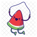 Jumping Rope Watermelon Skipping Rope Cute Icon