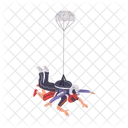 Parachuting Vector Jump Icon