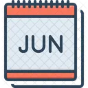 Jun Month Date Icon